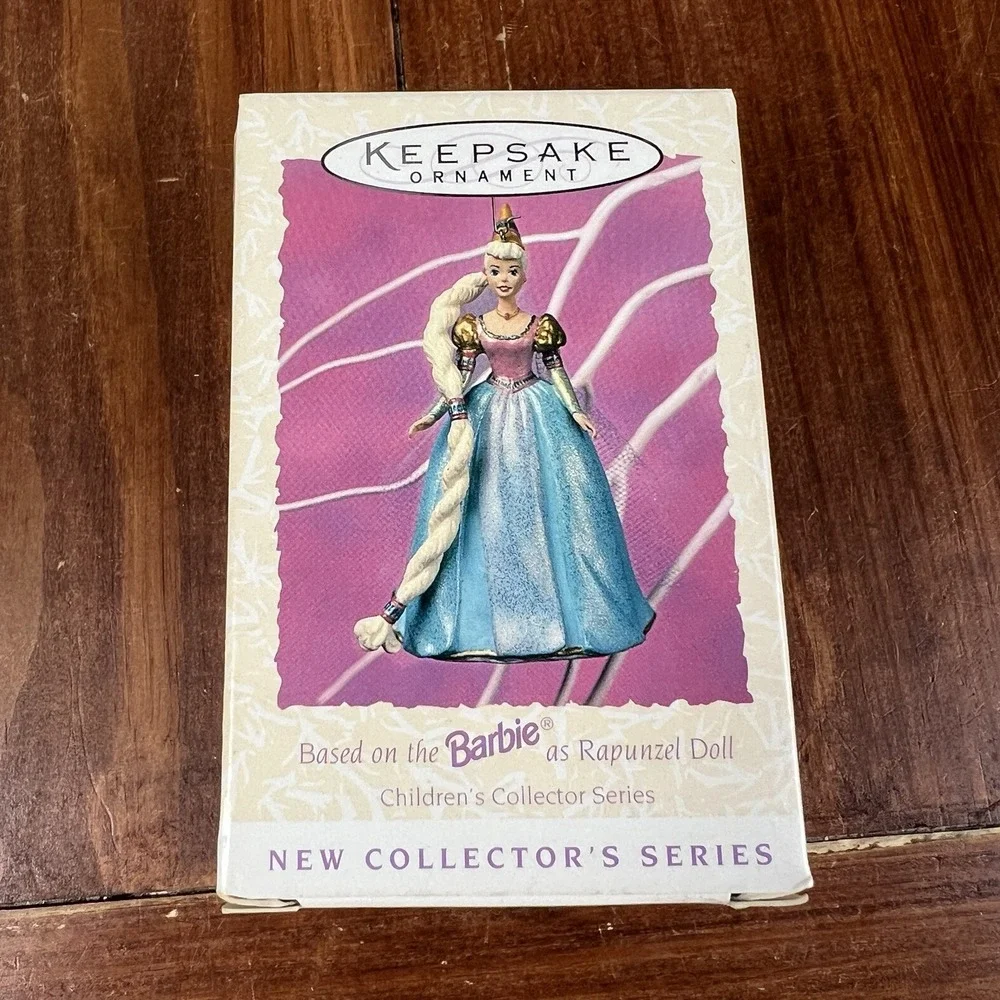 Vintage 1997 Hallmark Barbie as Rapunzel Ornament Children's Collector Series #1